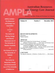 Australian Resources and Energy Law Journal